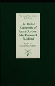 Tapa de The ballad repertoire of Anna Gordon, Mrs Brown of Falkland