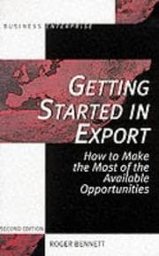 Tapa de Getting Started in Export (Business Enterprise)