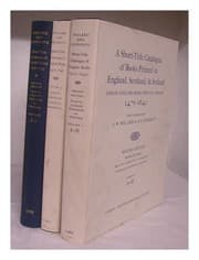 Tapa de Short-Title Catalogue of Books Printed in England, Scotland, and Ireland and of English Books Printed Abroad