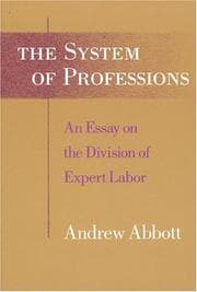 Tapa de The system of professions