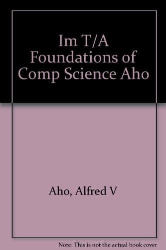 Tapa de Foundations of Computer Science
