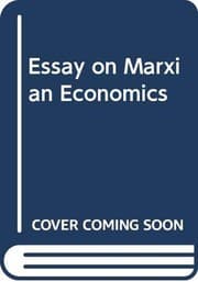 Tapa de An essay on Marxian economics