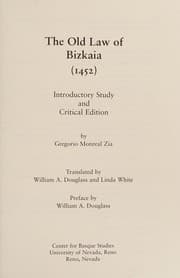 Tapa de The Old Law of Bizkaia (1452)