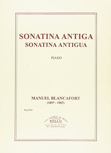 Tapa de Sonatina antiga