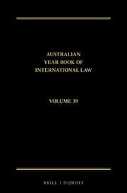 Tapa de Australian Year Book of International Law