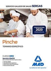 Tapa de Pinche del Servicio Gallego de Salud. Temario específico