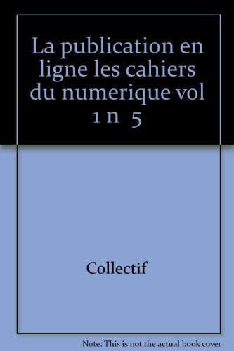 Tapa de La publication en ligne