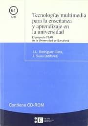 Tapa de Tecnologías multimedia para la enseñanza y aprendizaje en la universidad. Contiene CD-ROM