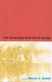 Tapa de The Knowledge Most Worth Having