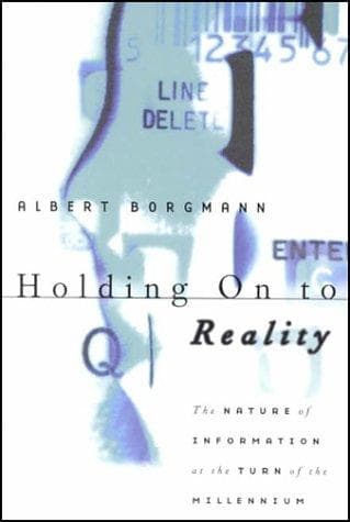 Tapa de Holding On to Reality