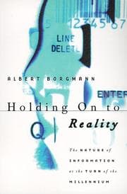 Tapa de Holding On to Reality