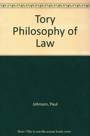 Tapa de A Tory philosophy of law