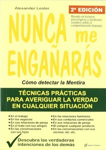 Tapa de Nunca me engañarás