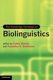 Tapa de The Cambridge handbook of biolinguistics