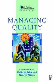 Tapa de Managing quality