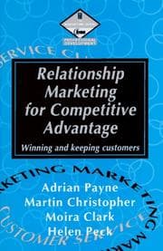 Tapa de Relationship marketing for competitive advantage