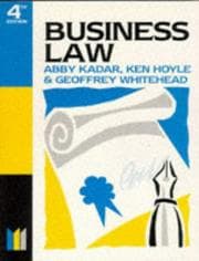 Tapa de Business law