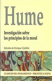 Tapa de Investigación sobre los principios de la moral