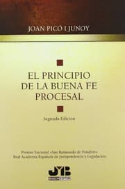 Tapa de El principio de la buena fe procesal