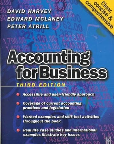 Tapa de Accounting for business