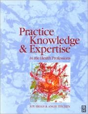 Tapa de Practice knowledge and expertise in the health professions