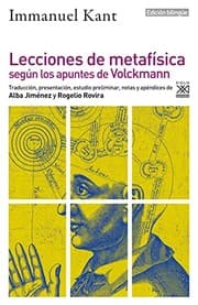 Tapa de Lecciones de Metafísica según los apuntes de Volckmann