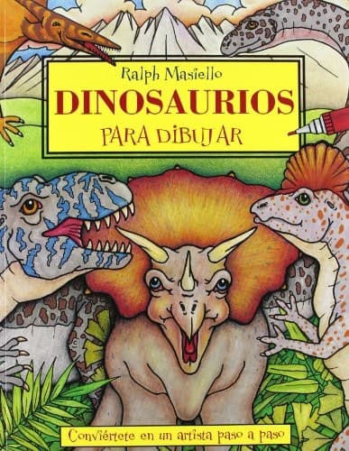 Tapa de Dinosaurios para dibujar