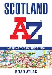 Tapa de Scotland a-Z Road Atlas