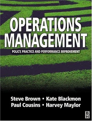 Tapa de Operations management