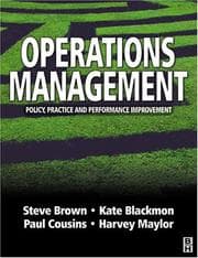 Tapa de Operations management