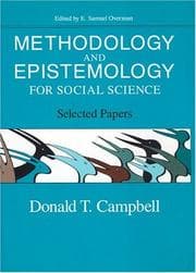 Tapa de Methodology and epistemology for social science