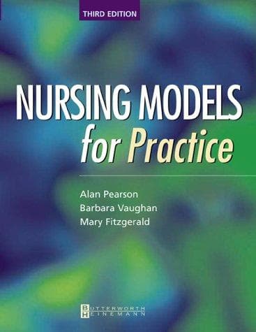 Tapa de Nursing models for practice