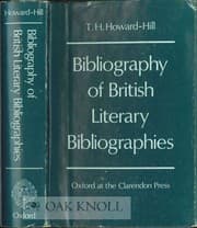 Tapa de Bibliography of British literary bibliographies