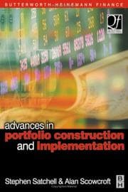 Tapa de Advances in portfolio construction and implementation