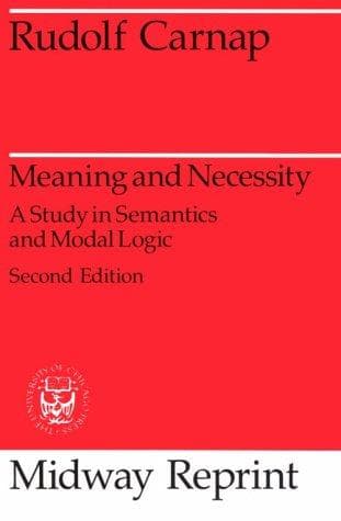 Tapa de Meaning and necessity