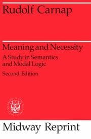 Tapa de Meaning and necessity