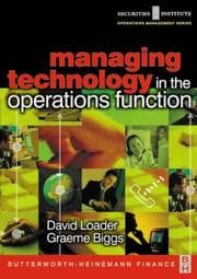 Tapa de Managing technology in the operations function