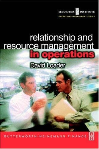 Tapa de Relationship and resource management in operations