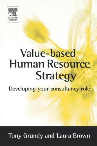 Tapa de Value-based Human Resource Strategy