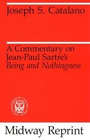 Tapa de A Commentary on Jean-Paul Sartre's Being and Nothingness