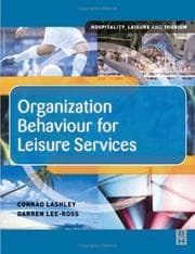 Tapa de Organization behaviour for leisure services