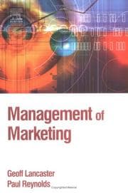 Tapa de Management of marketing