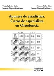 Tapa de Apuntes de estadística. Curso de especialista en ortodoncia