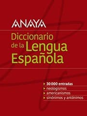 Tapa de Diccionario Anaya de la Lengua
