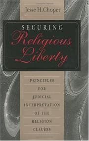 Tapa de Securing religious liberty