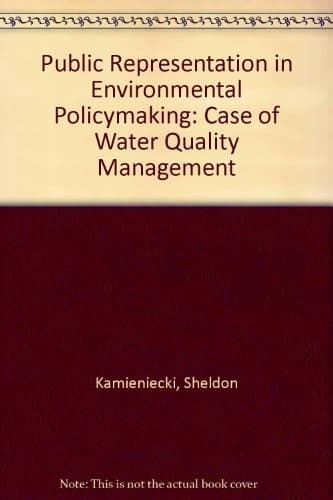 Tapa de Public Representation in Environmental Policymaking