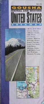 Tapa de Central and Western United States Areamap