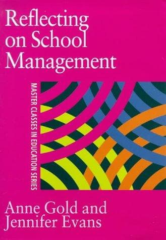 Tapa de Reflecting On School Management