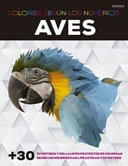 Tapa de AVES. COLOREE SEGÚN LOS NÚMEROS