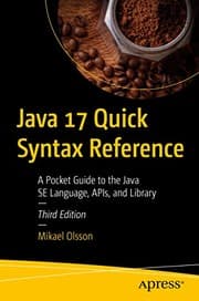 Tapa de Java 17 Quick Syntax Reference